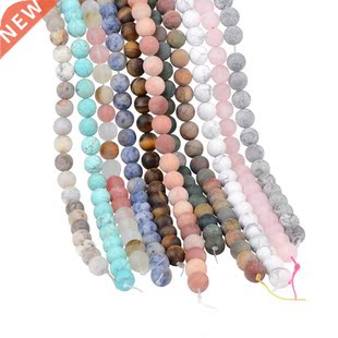 olish ound Matte Fosted Tige Eye Tuquoises Agates Natu