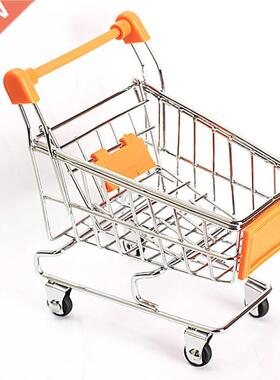 Mini Shopping Cart Decor Creative Baby Metal Mini Shopping C