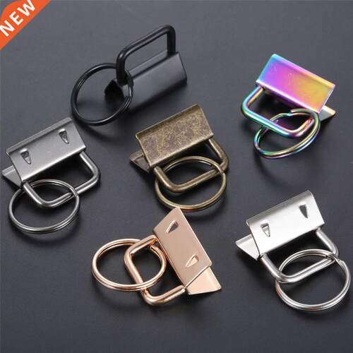 10 Pcs 26mm Key Fob Hardware Keychain Split Ring Wristlets C