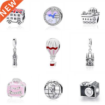 Original 100% 925 Sterling Silver Bead Charm Fit Bracelets L