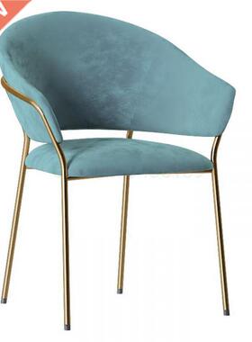 Nordic wrought iron dining chair home modern minimalist