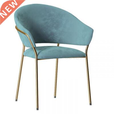 Nordic wrought iron dining chair home modern minimalist