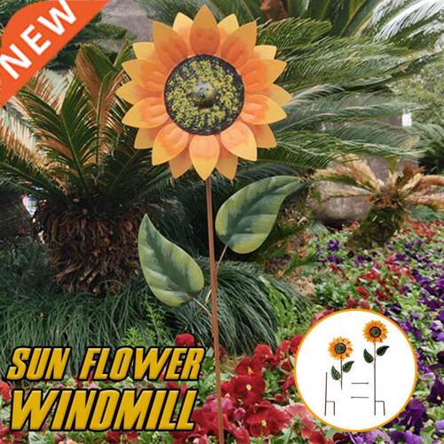 Sunflower Windmill Garden Courtyard Farm Decor Waterproof Ya
