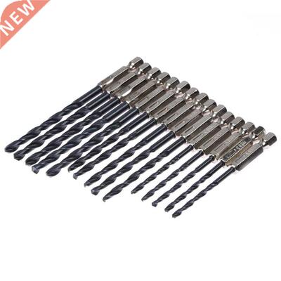 15pcs HSS Coated Drill Bits Set Tool 3 4 5 mm Hex Shank For