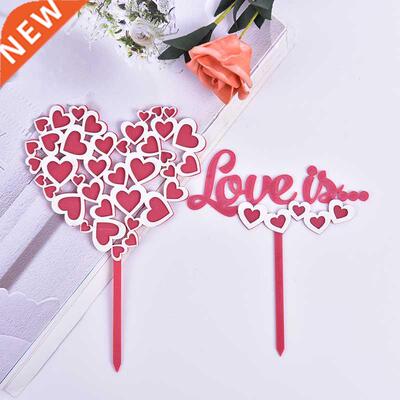 Happy Valentine's Day Birtay Cake Topper Love Heart