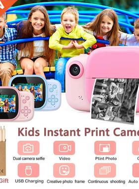 Children Instant Print Camera Thermal Printing Dual Cameras