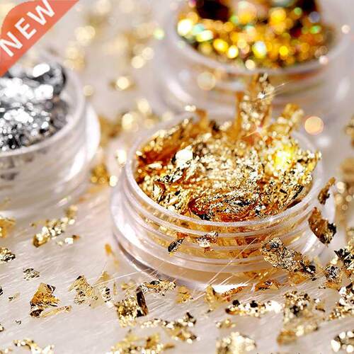 Gold Silver Foil Paper 3D Irregular Aluminum Sticker  Man