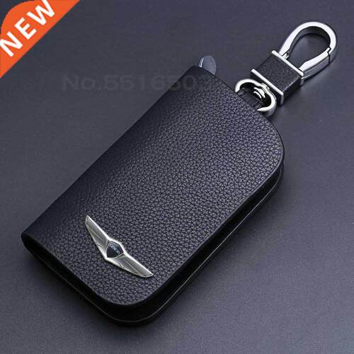 Leather Car Key Case For Hyundai Genesis L110 G80 GV80 2022