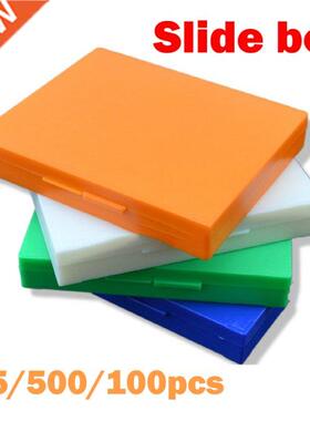 Plastic Microscope Glass Slide Box 25pcs/100pcs/500pcs Biolo
