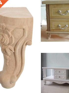 AT69 -4PCS 10x6 European Style Solid Wood Carved