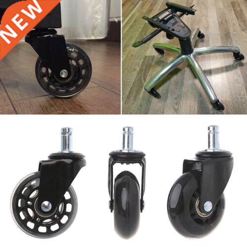 Universal 2.5 PU Rollerblade Style Office Chair Wheels Repl