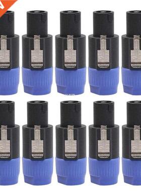 10pcs 4-Pole 4Pin NL4FC Connector Ohm Plug Speaker Audio Cab