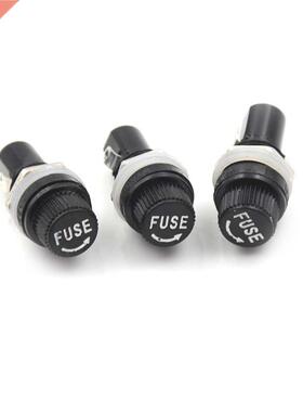 10x Glass Fuse Holders 5x20 Black Insurance Tube Socket Fuse
