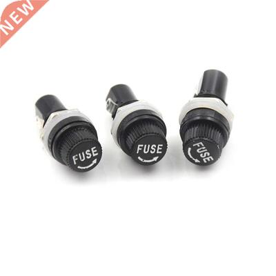 10x Glass Fuse Holders 5x20 Black Insurance Tube Socket Fuse