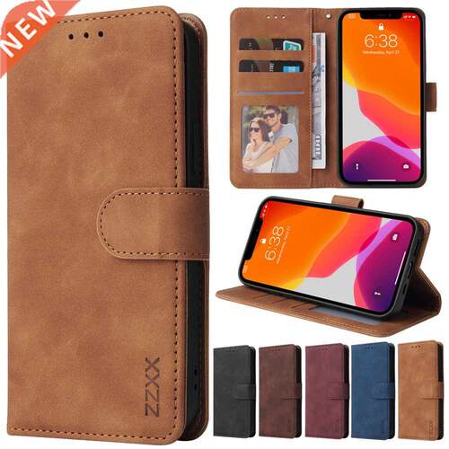 ZZXX Leather Wallet Phone Case For iPhone 13 12 Pro Max 11 P