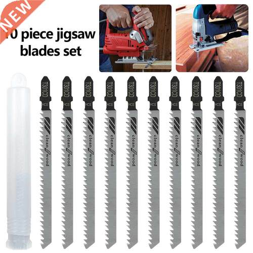 10Pcs T301CD Jigsaw Blade Set T Shank Fast Down Cut Worktop