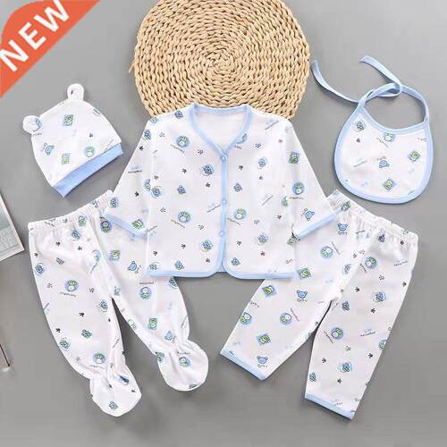 Newborn baby five-piece cotton underwear for 0-3 months