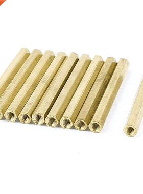 M x 50mm Female/Female Thread Brass Hex Standoff Spacer 10p