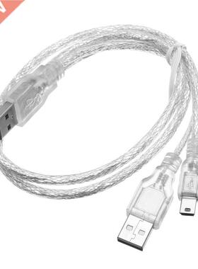 High Quality Durable Dual USB 2.0 A Male to Mini USB B 5 Pi
