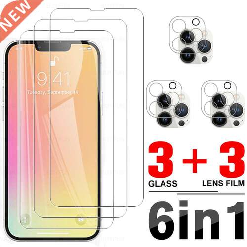 6in1 Tempered Glss For IPhone 13 Pro Mx Protective Glss F
