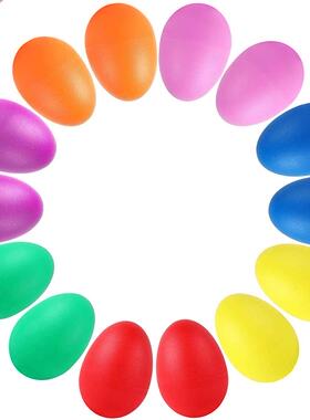 20pcs Plastic Percussion Maracas Shaker Musical Sound Egg C