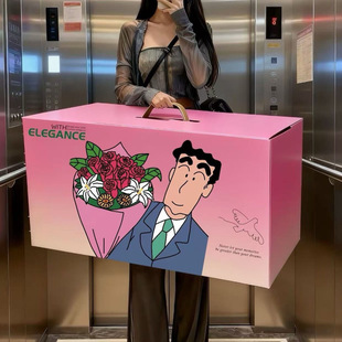 广志的花送美伢的花束同款粉色成品扭扭棒生日礼物浪漫玫瑰送女生