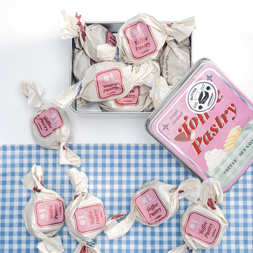 宿咕太妃派焦糖海盐夹心卷零食点心小吃酥脆饼干卷甜点