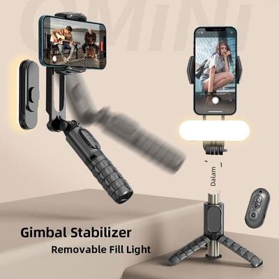 Handheld Gimbal Stabilizer Mini Selfie Stick Tripod with