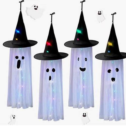 Hat glowing LED Halloween decoration hanging hat万圣节挂饰帽