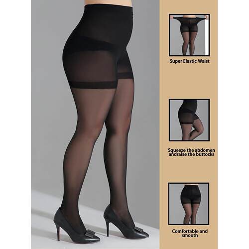 A PAIR women Plus Size Pantyhose Ultra-thin Nylon stocking P