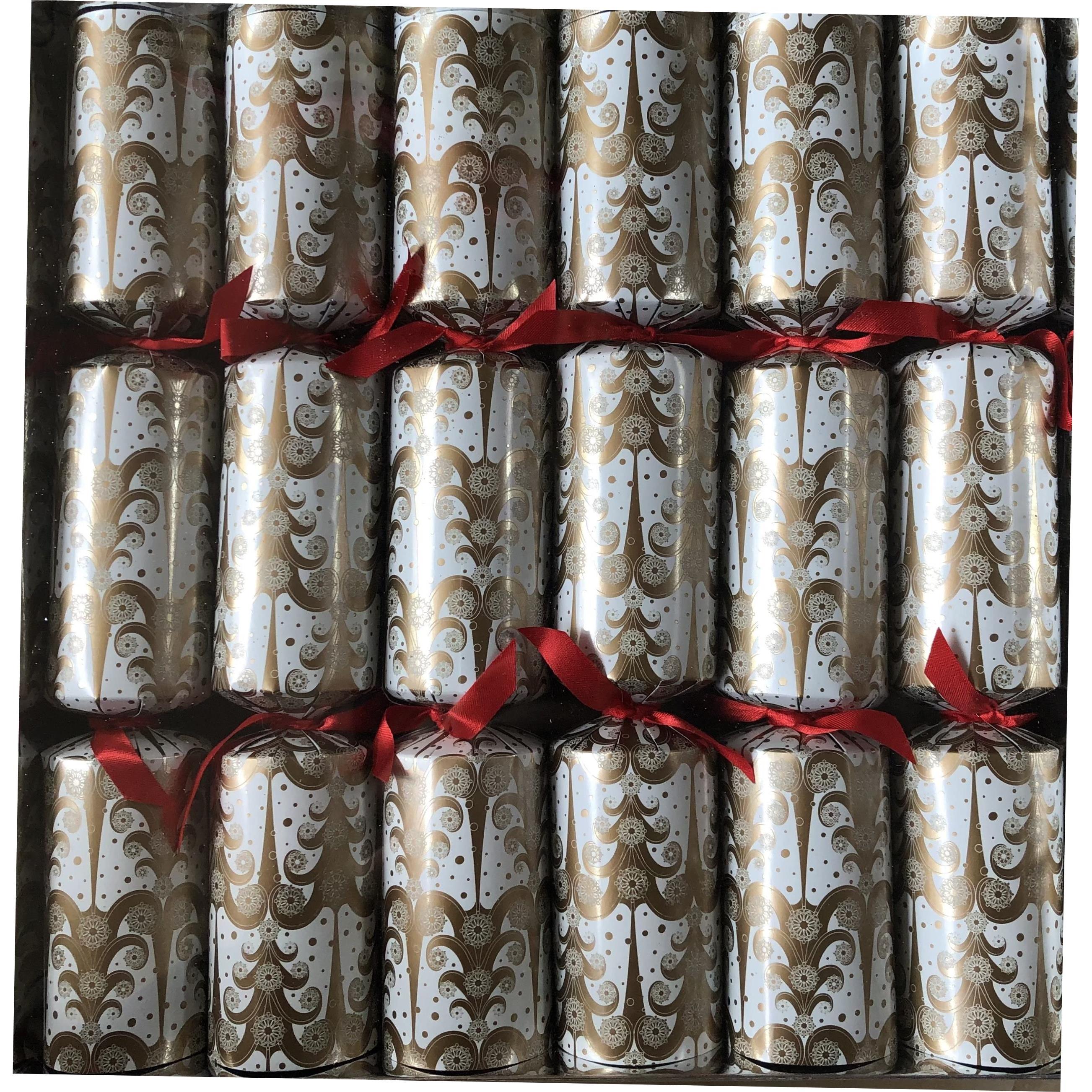 6支装圣诞纸拉炮 Christmas cracker 内装玩具纸帽英文笑话纸