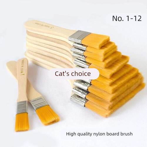 12pcs wooden oil painting brush acrylic brush paint brush