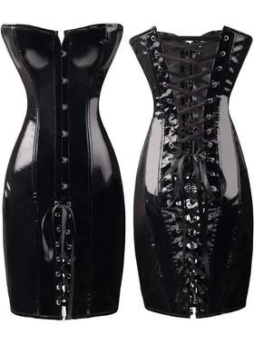 Sexy strapless tied buttocks short skirt性感抹胸绑绳包臀短裙