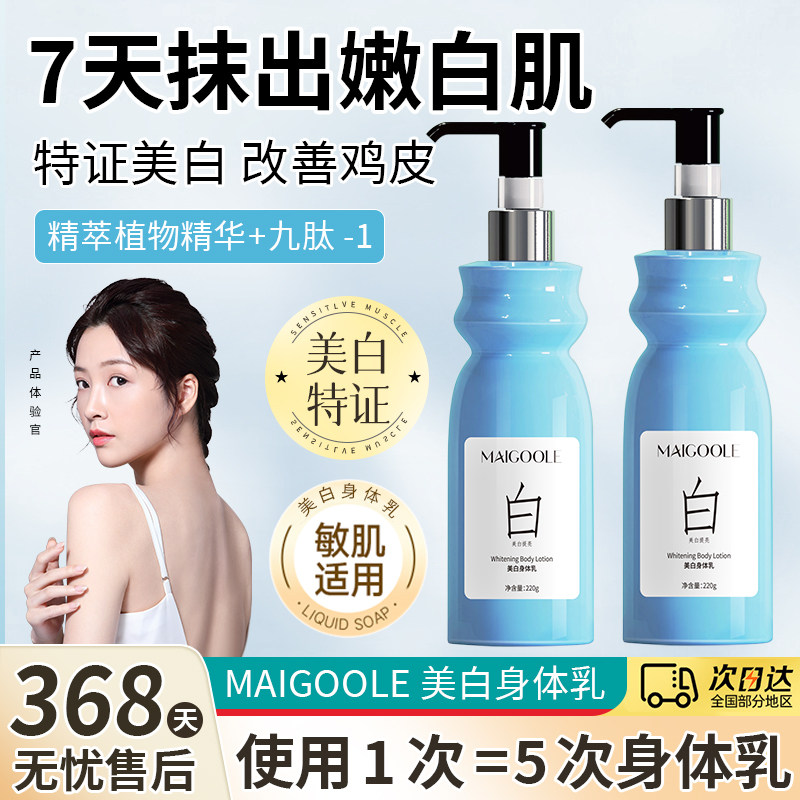 美白身体乳补水保湿去黄烟酰胺香氛润肤乳全身持久留香官方正品女