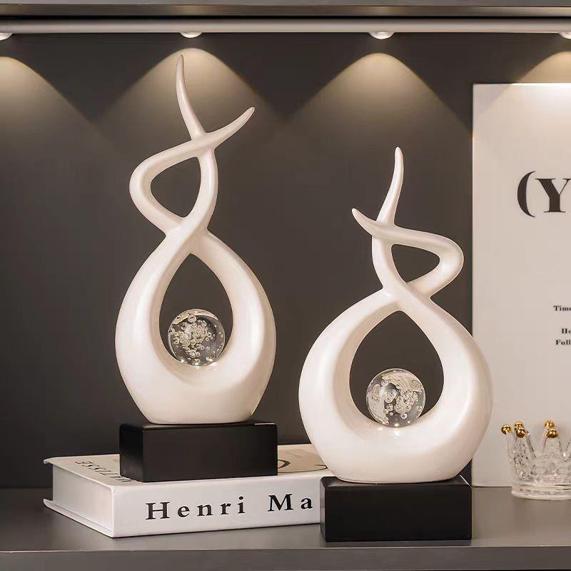 轻奢高档客厅电视柜软装高级感家居展示柜节节高升酒柜装饰品摆件