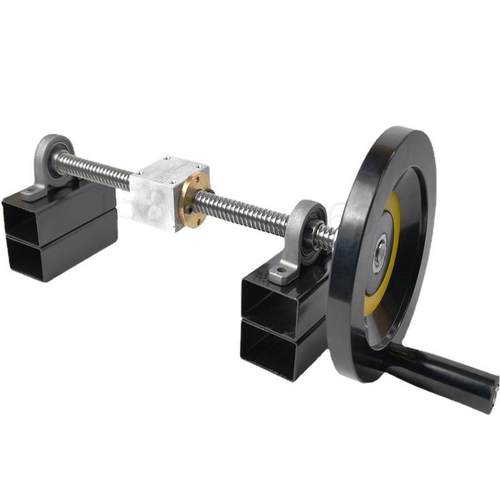 T型丝杆T16手摇丝杆不锈钢手摇简易滑台梯形螺纹螺母套装直径16MM