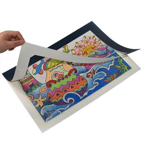 卡纸裱画纸质框8开4K黑白彩色A4相框儿童绘画简易挂墙B5纸框