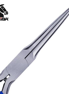 日本keiba无牙电子长嘴钳尖嘴钳无齿细长尖咀钳微型电子钳HE-D05