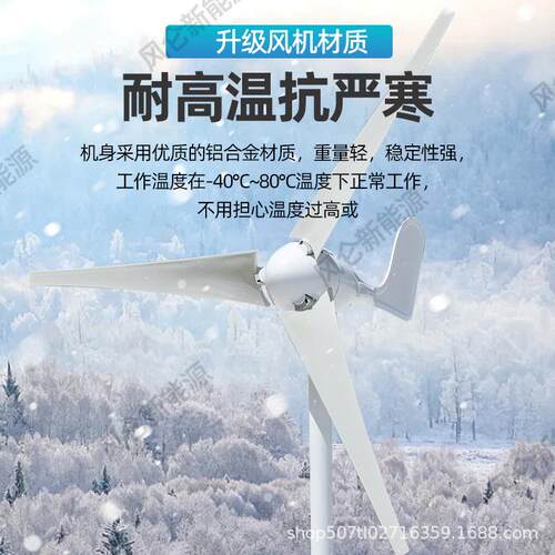 厂家直销 风力发电机300W24v风光互补太阳路灯用小型山区新能源