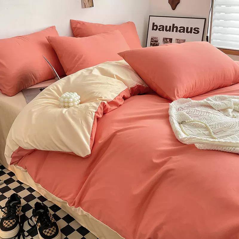 被套单件夏季1.5米1.2m宿舍单人纯色水洗棉小清新200x230双人被罩