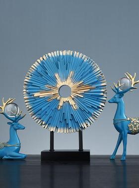 厂家鹿屏风摆件客厅电视柜玄关酒柜装饰品创意家居办公室摆设