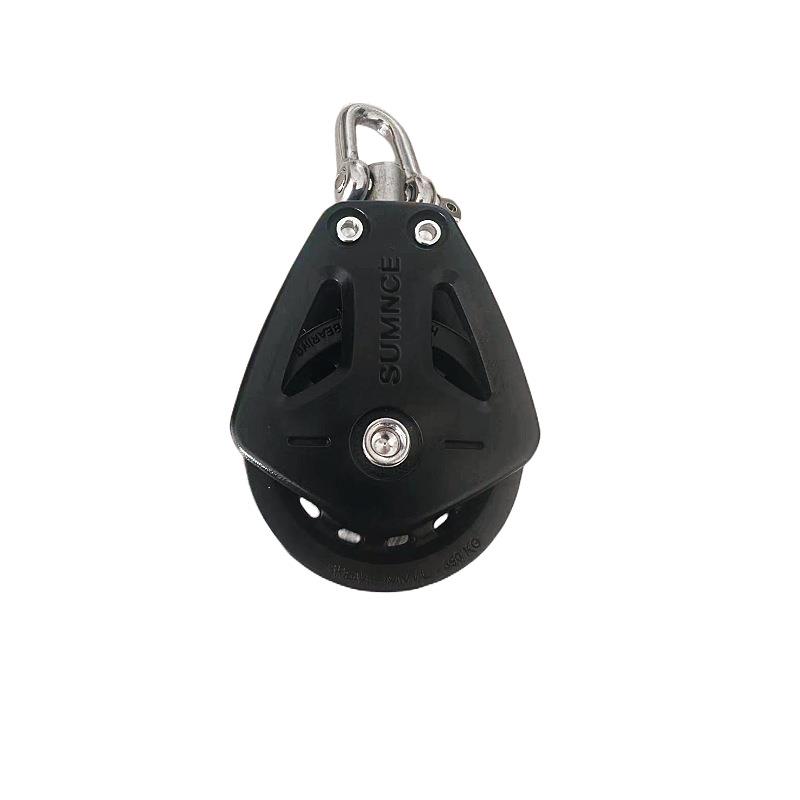 跨境现货 双尼龙滑轮 皮划艇独木舟滑轮 帆船滑轮 普拉提配件