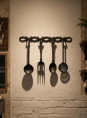 复古做旧铸铁挂件 墙饰 装饰摆件 园艺花园杂货 饭叉四件套