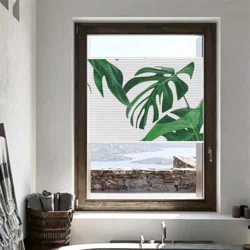 优诗曼 内开内倒窗蜂巢帘百叶帘遮光升降厨房卫生间帘隔热帘定制