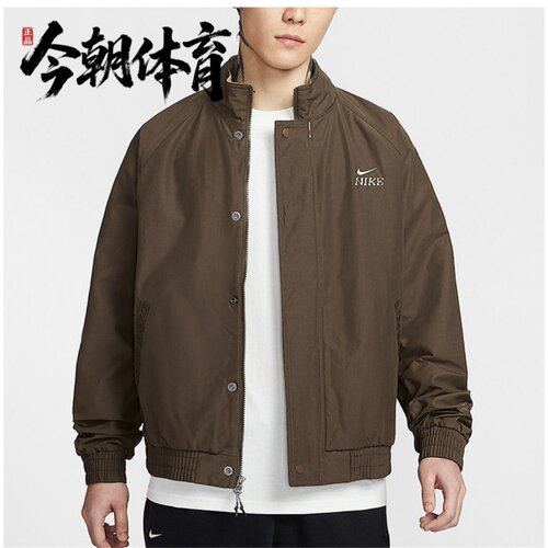 NIKE/耐克CNY男子立领休闲舒适宽松梭织复古夹克外套IQ3705-212