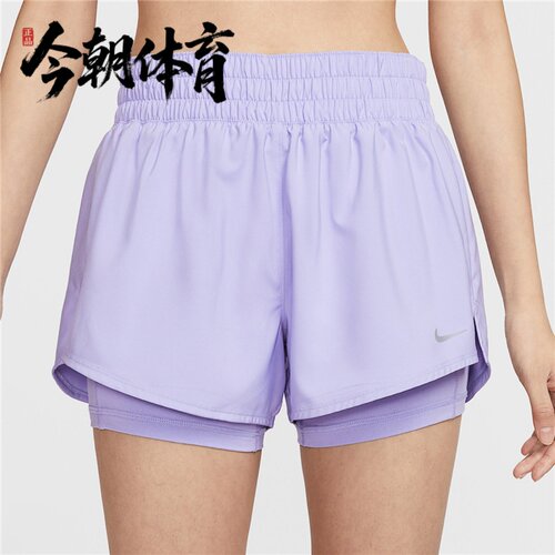 Nike/耐克 Dri-FIT One 女子中腰经典二合一休闲短裤 DX6013-533