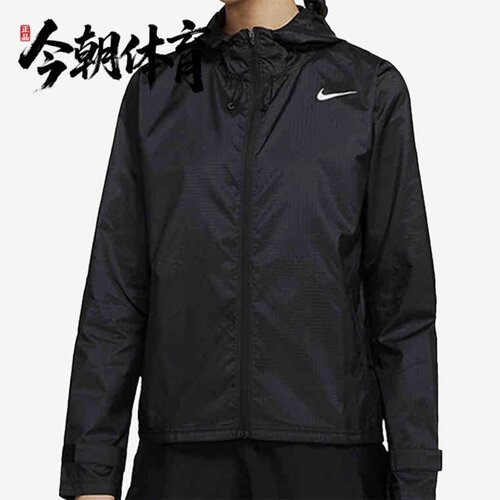 Nike/耐克 女子印花连帽梭织耐穿舒适跑步运动外套 CU3218-010