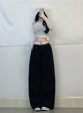 XXBUNI 爵士女团打歌服白色修身短款斜肩长袖T恤辣妹百搭jazz套装