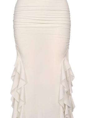 nibber elegant strapless dress women summer irregular