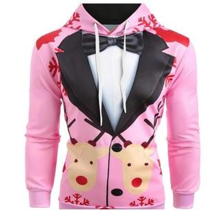 womens and mens hooded large size loose Christmas